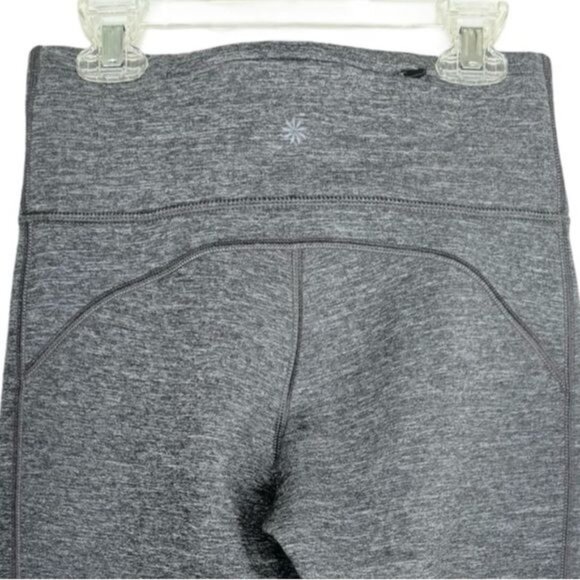 Athleta fleece lined Polartec Power Stretch Grey Altitude Tights Leggings - Picture 5 of 10
